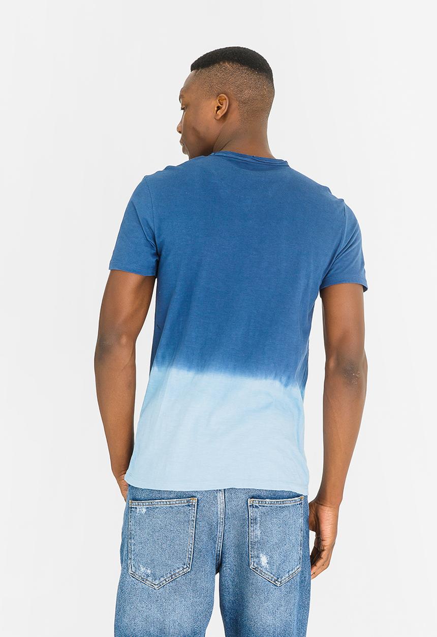 STYLE REPUBLIC - Dylan Dip Dye Tee Blue