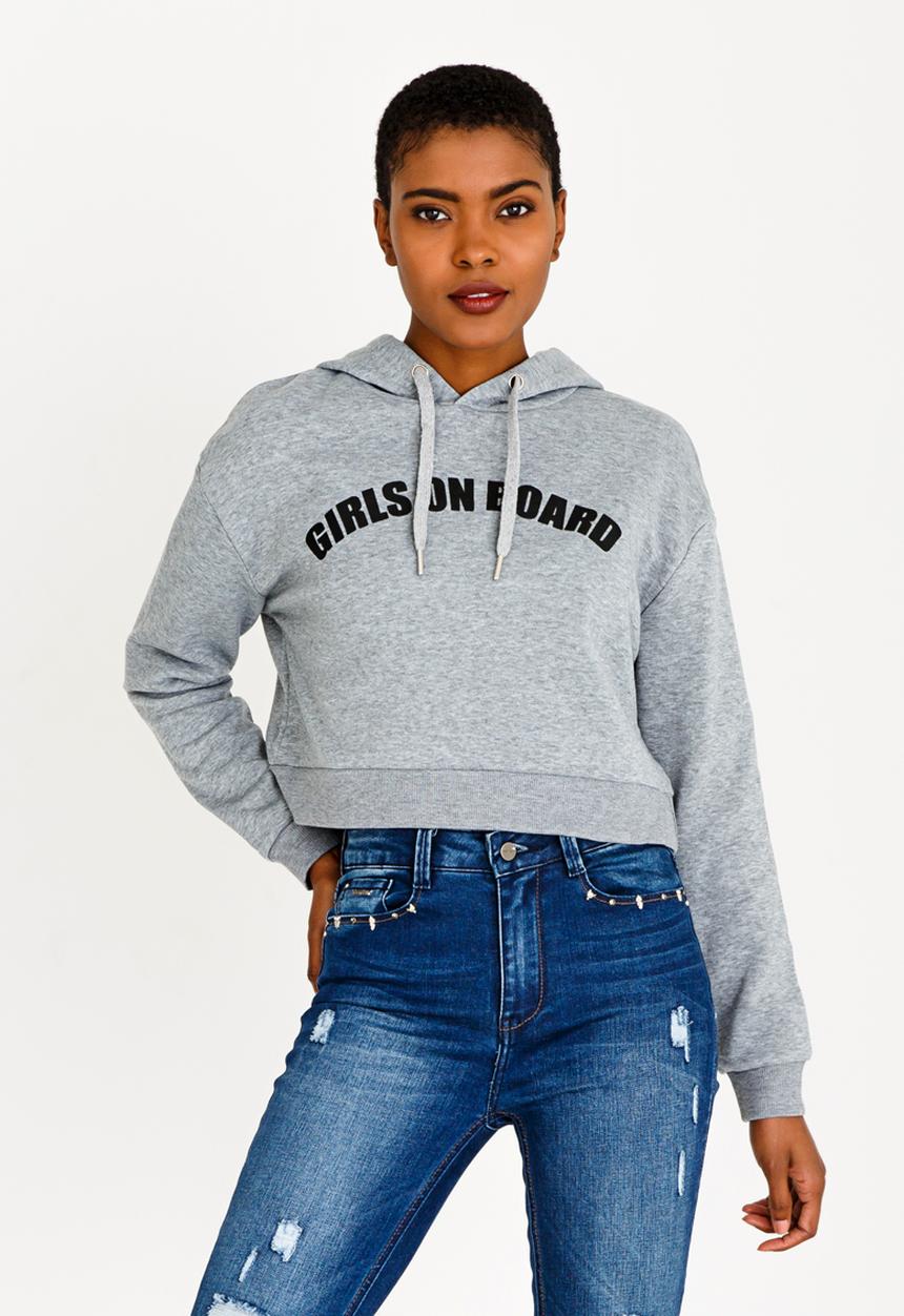 c(inch) - Girls On Board Hoody Grey