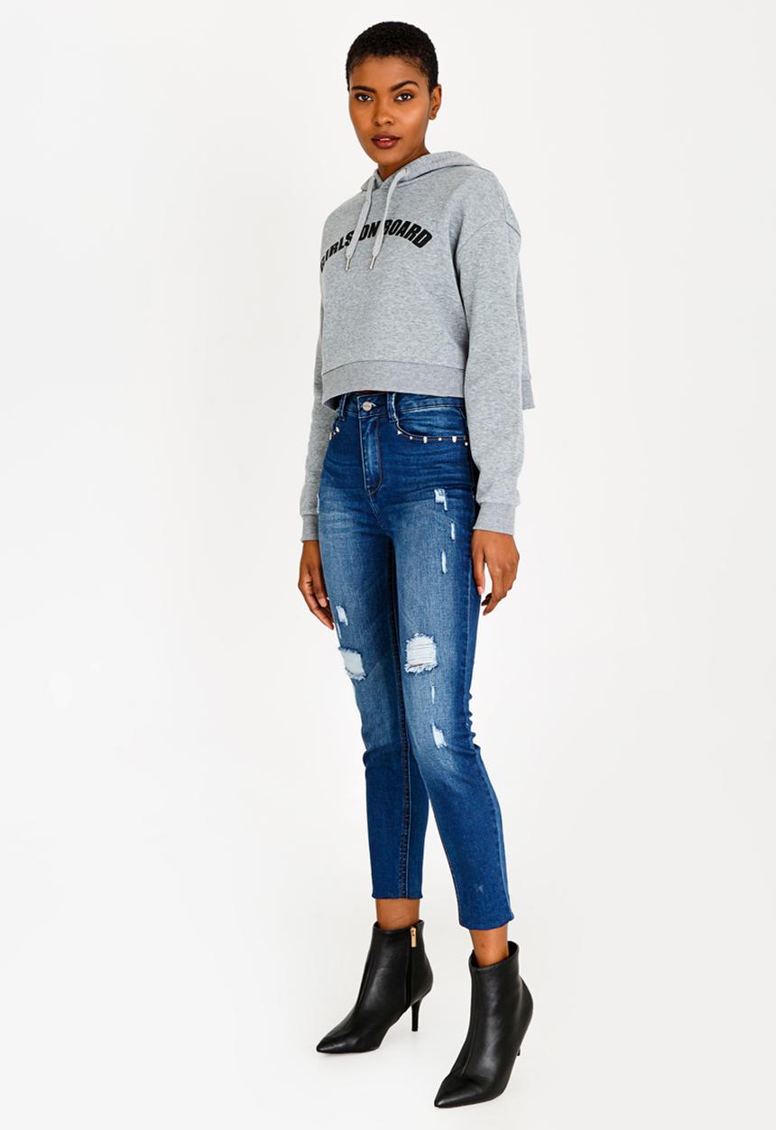 c(inch) - Girls On Board Hoody Grey