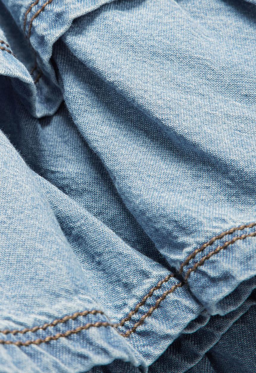 Next - Denim Ra-Ra Skirt Pale Blue