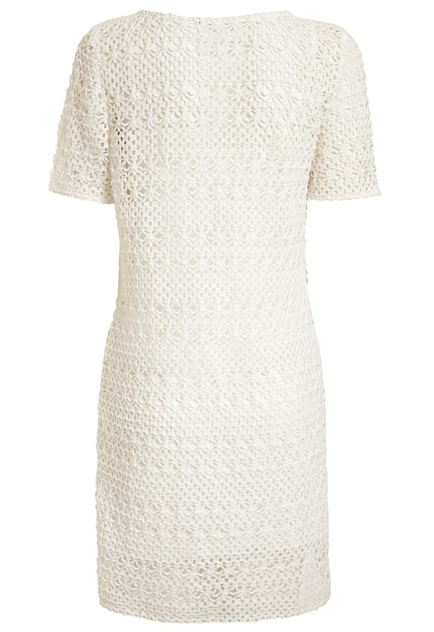 Next - Crochet tunic in stone Stone/Beige