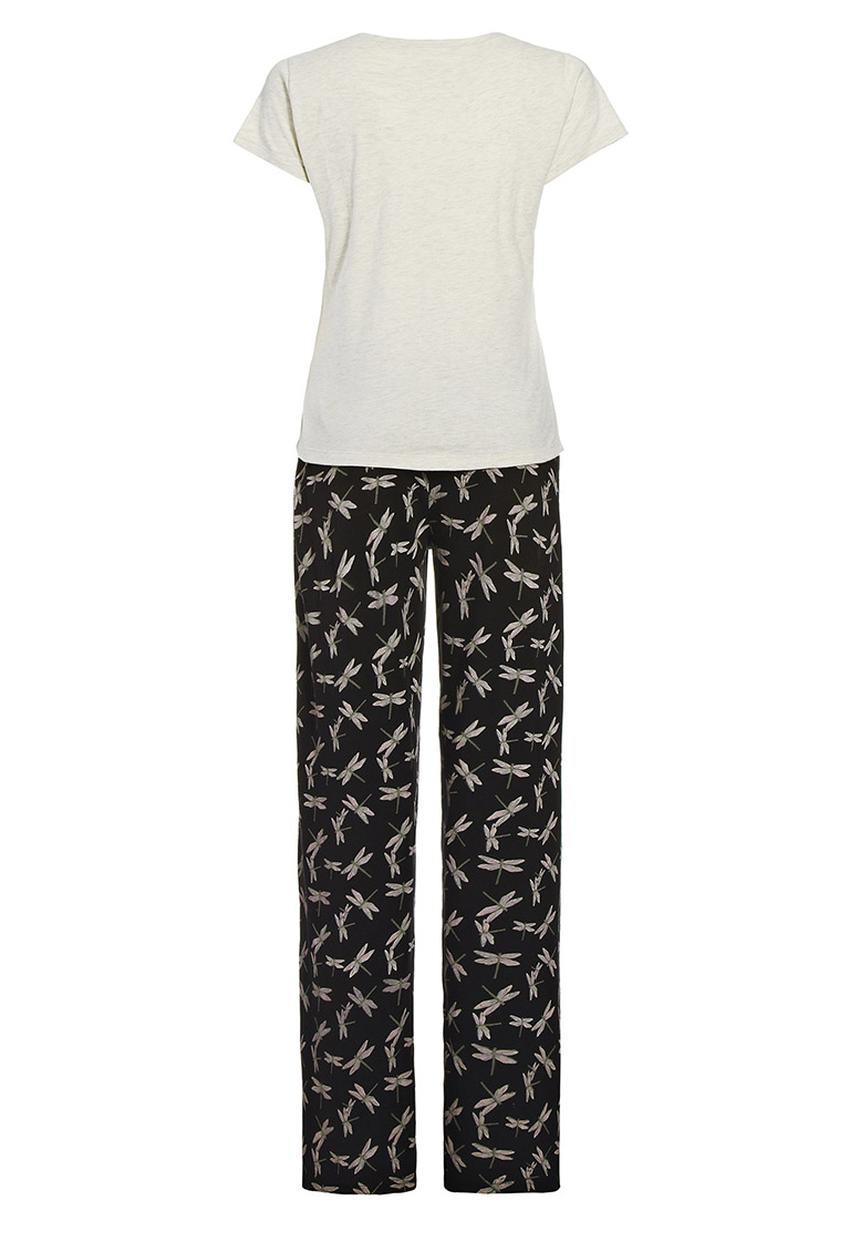 Next - Dragonfly-print pyjama set Black/White