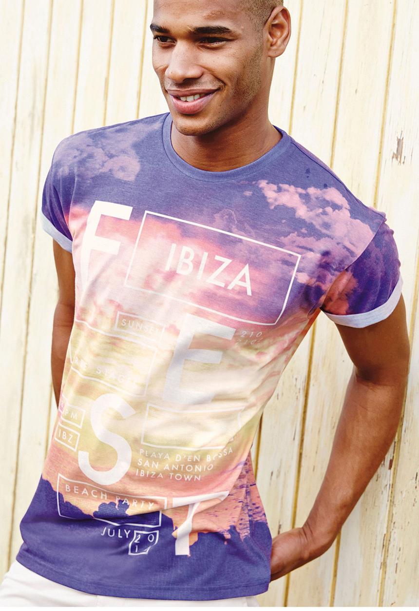 Next - Ibiza-print T-shirt Multi-colour