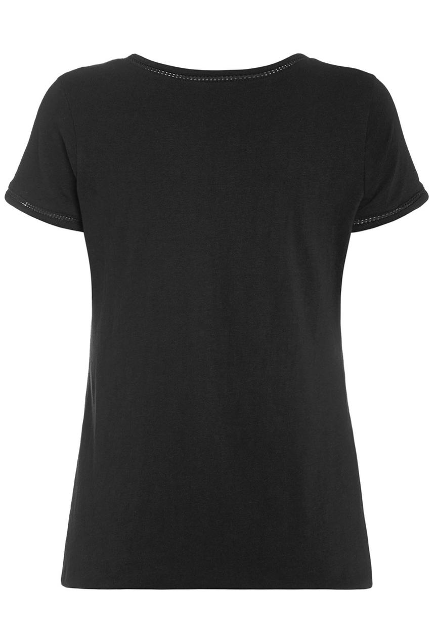 Next - Bubble hem top Black