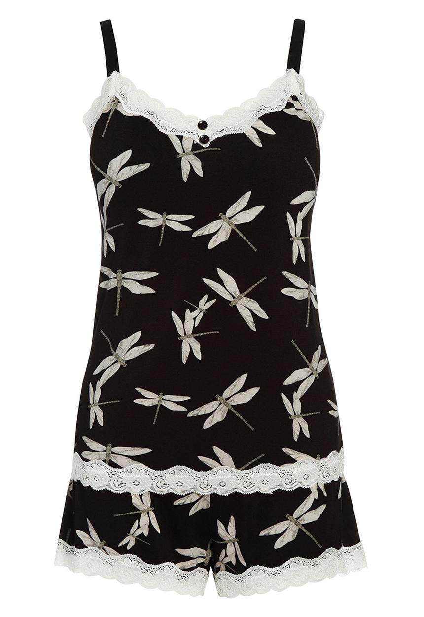 Next - Dragonfly printed set Black/White