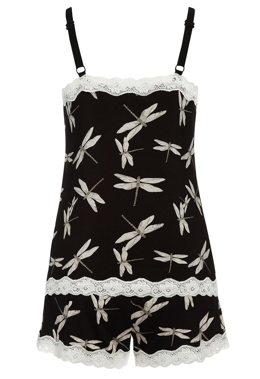 Next - Dragonfly printed set Black/White