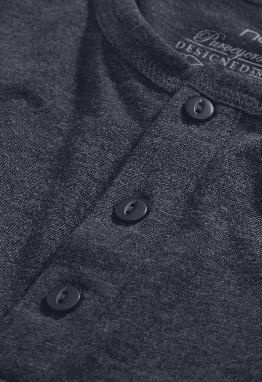 Next - Grandad T-shirt Dark Grey
