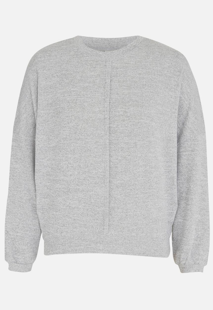 Revenge - Batwing Sleeve Top Pale Grey