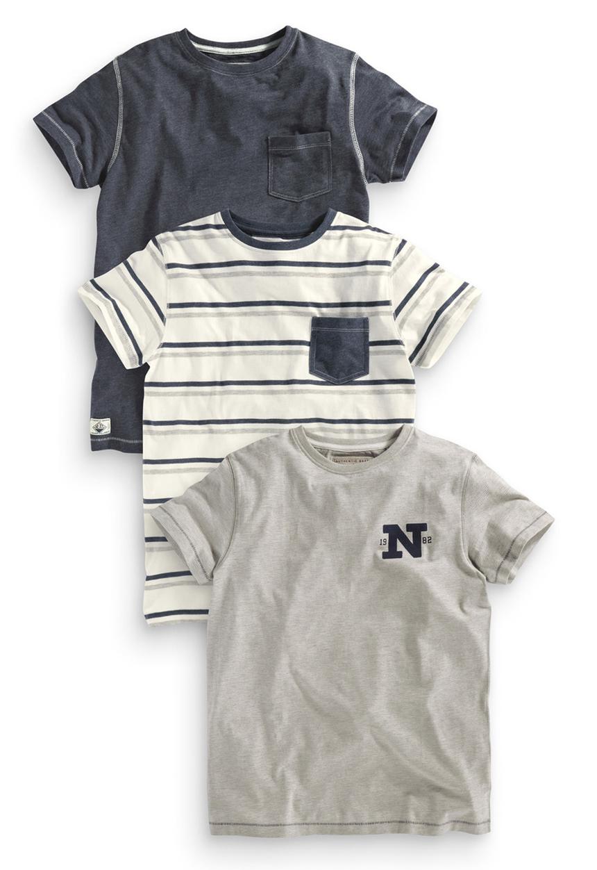 Next - T-Shirts Three Pack Multi-colour