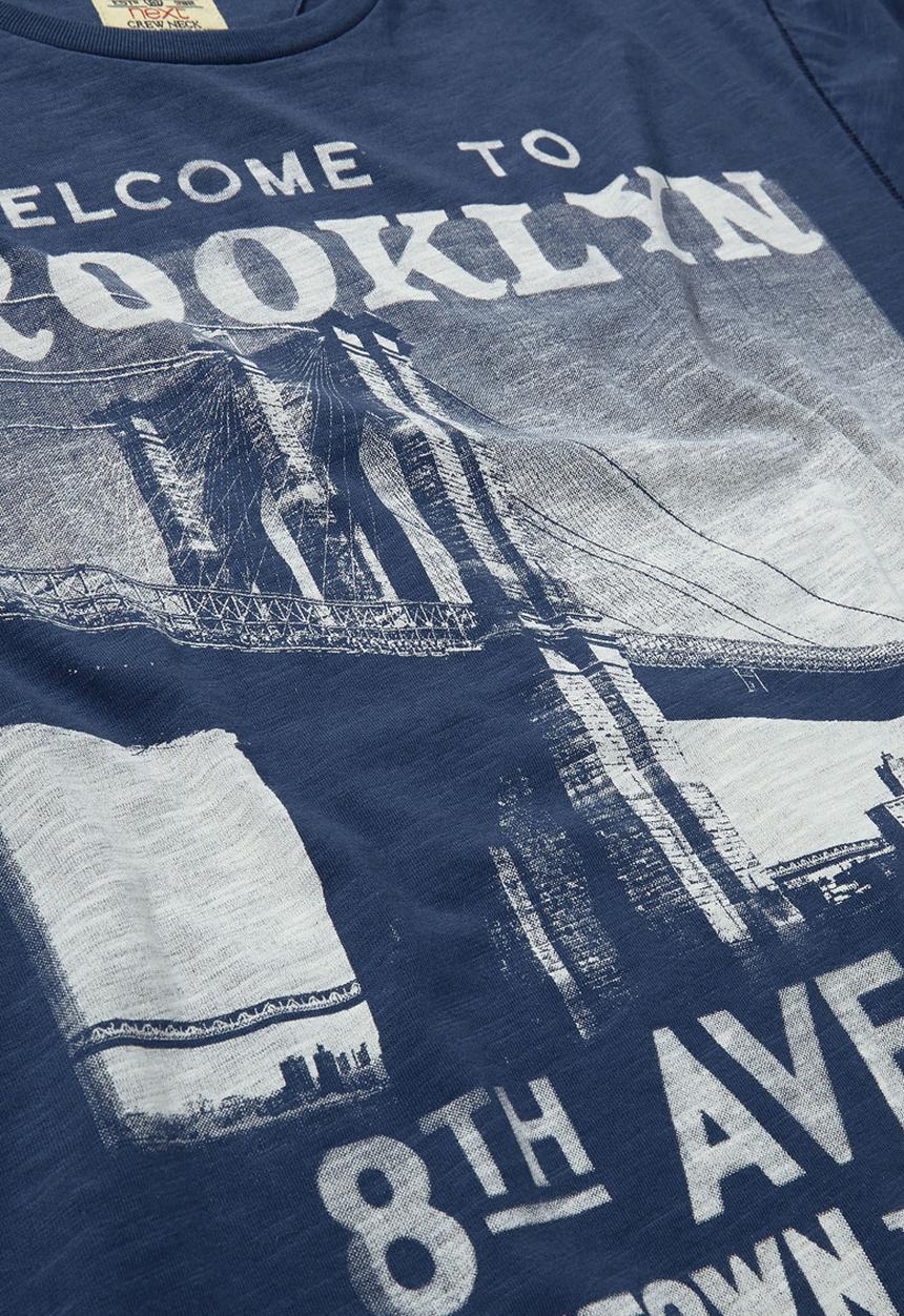 Next - Brooklyn-print T-shirt Blue
