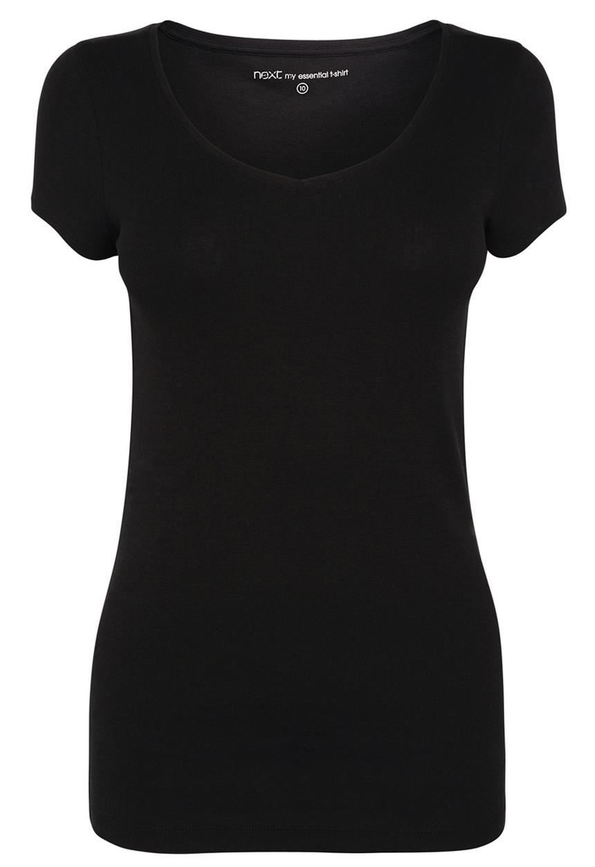 Next - V-neck T-shirt Black