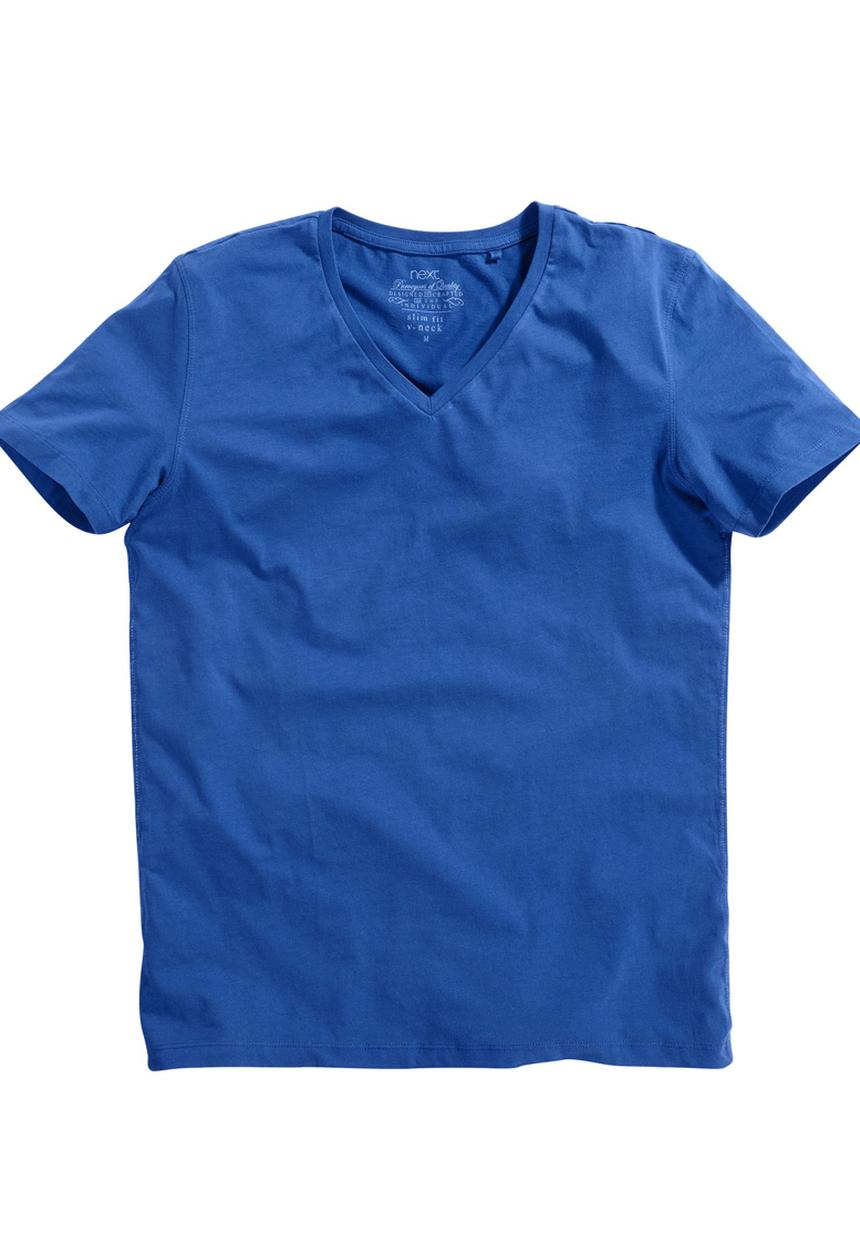 Next - V-neck T-shirt Cobalt