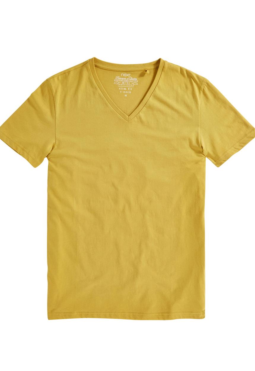 Next - V-neck T-shirt Yellow
