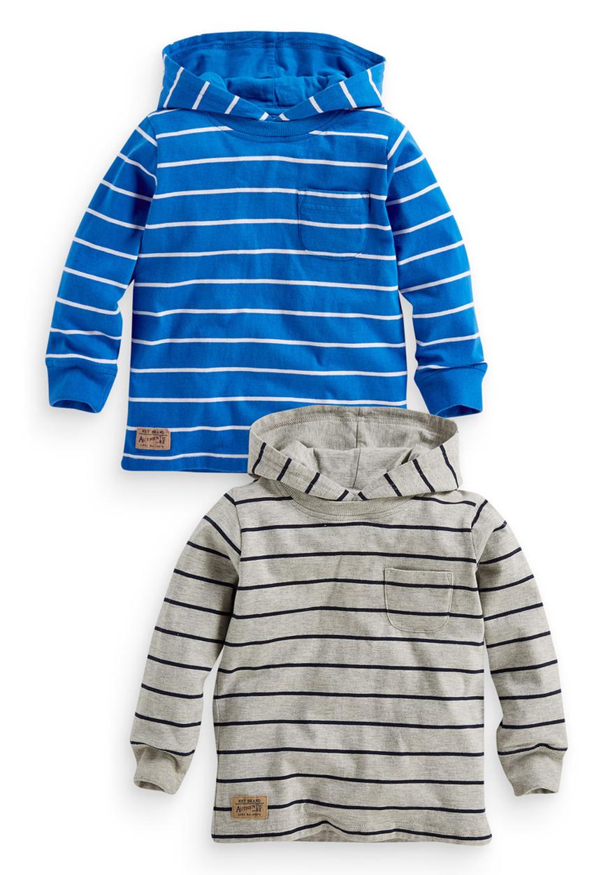 Next - 2-pack Stripe Hoodie Blue/Grey
