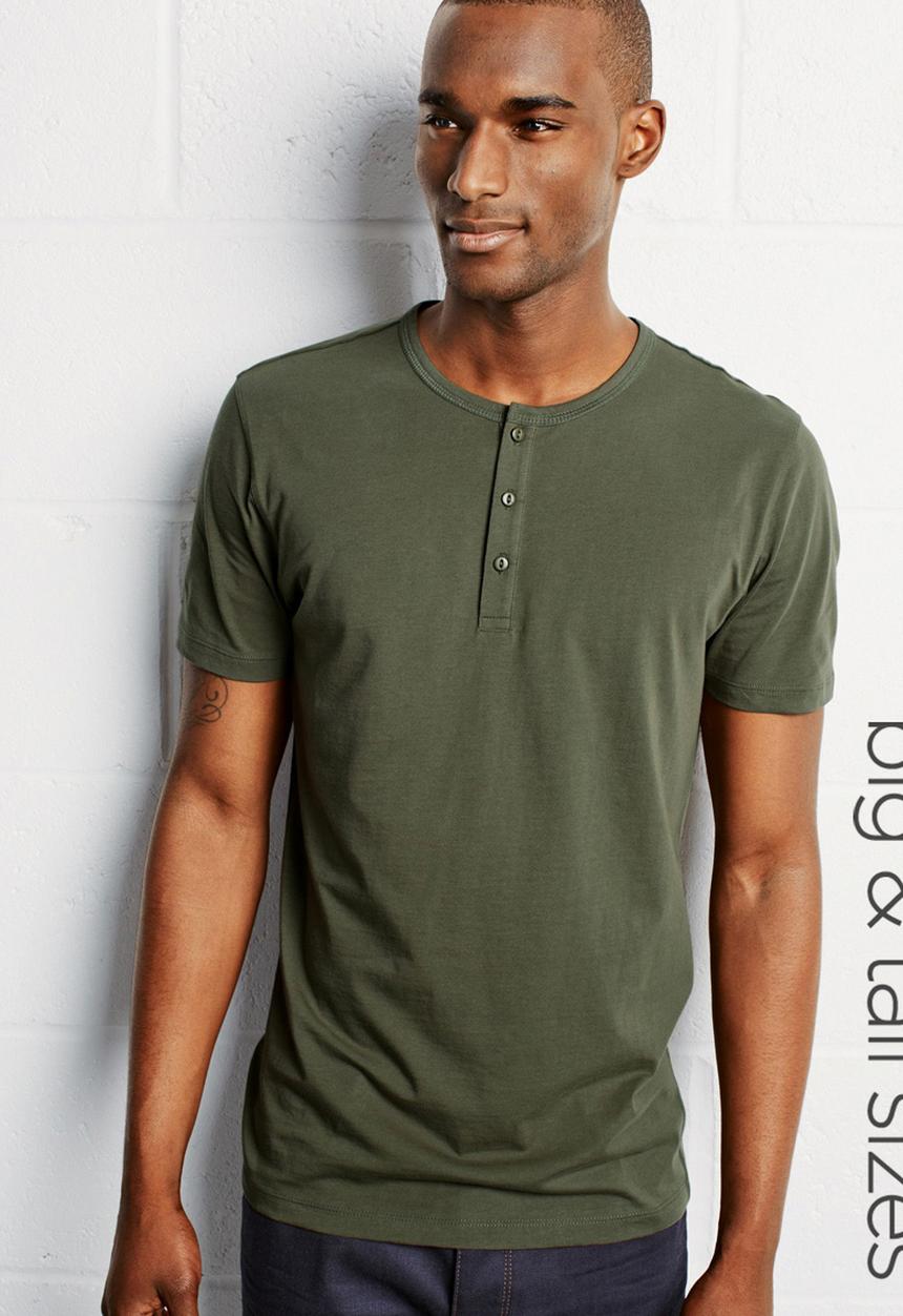 Next - Grandad T-shirt Green