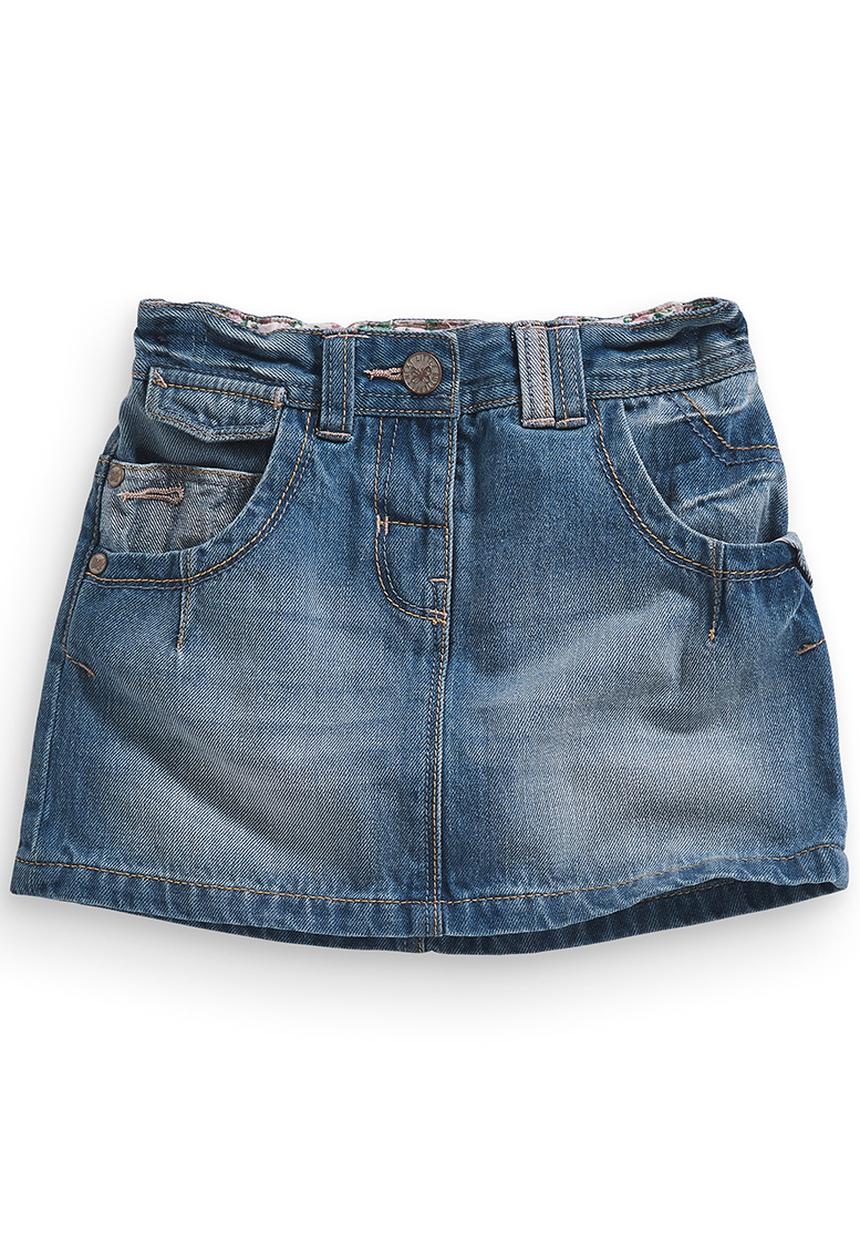 Next - MId wash denim skirt Mid Blue