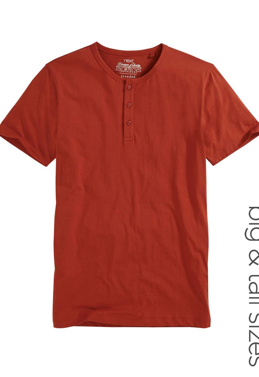 Next - Grandad T-shirt Brown