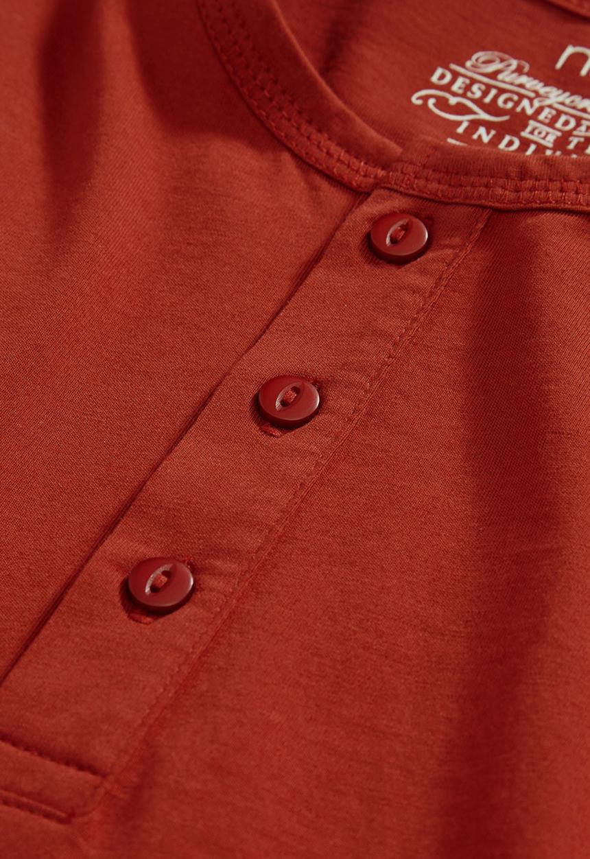Next - Grandad T-shirt Brown