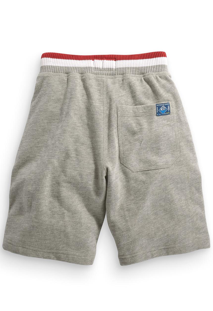 Next - Shorts With Chunky Rib Waistband Pale Grey