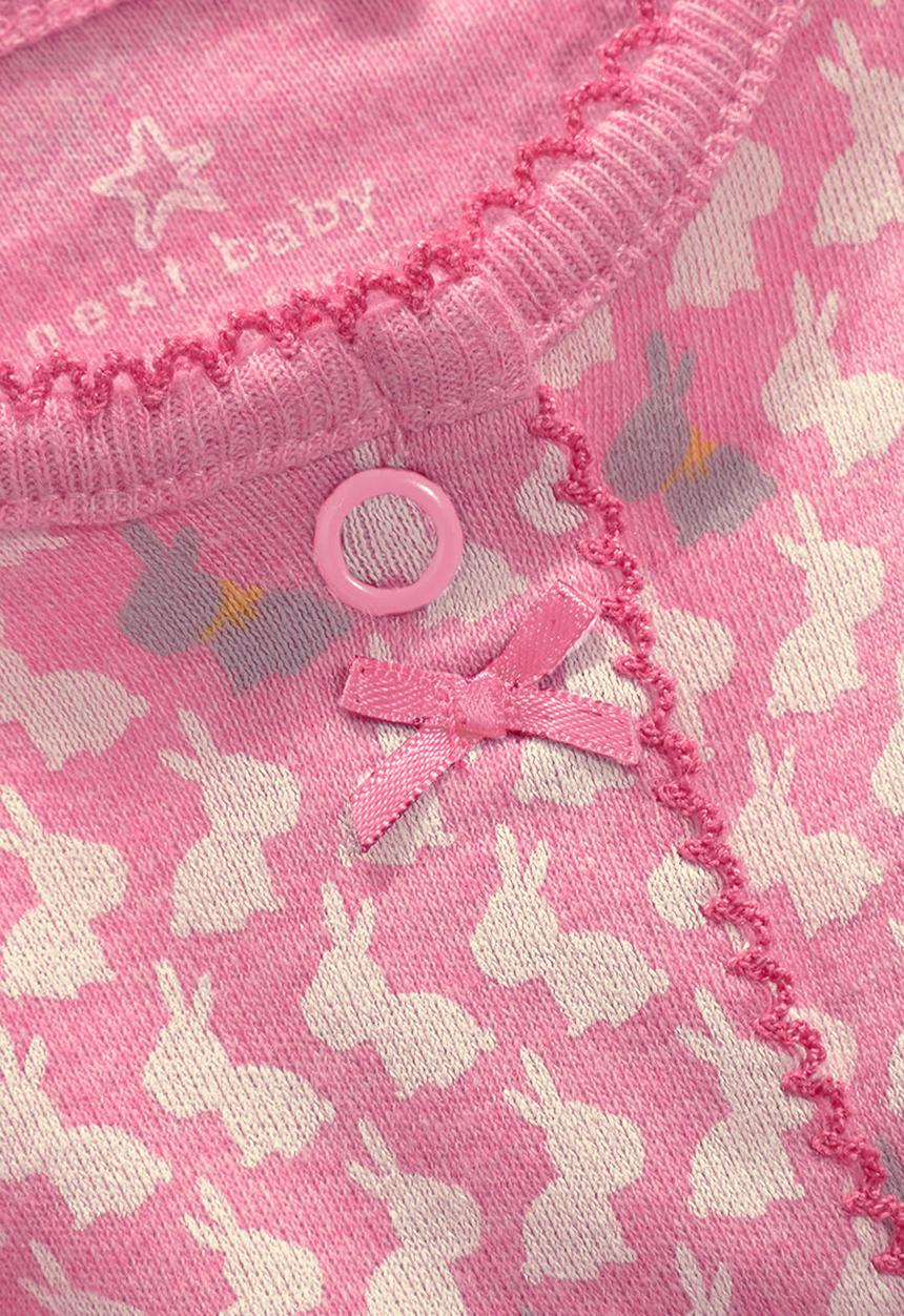 Next - Three Pack Pink Character Sleepsuits Pale Pink