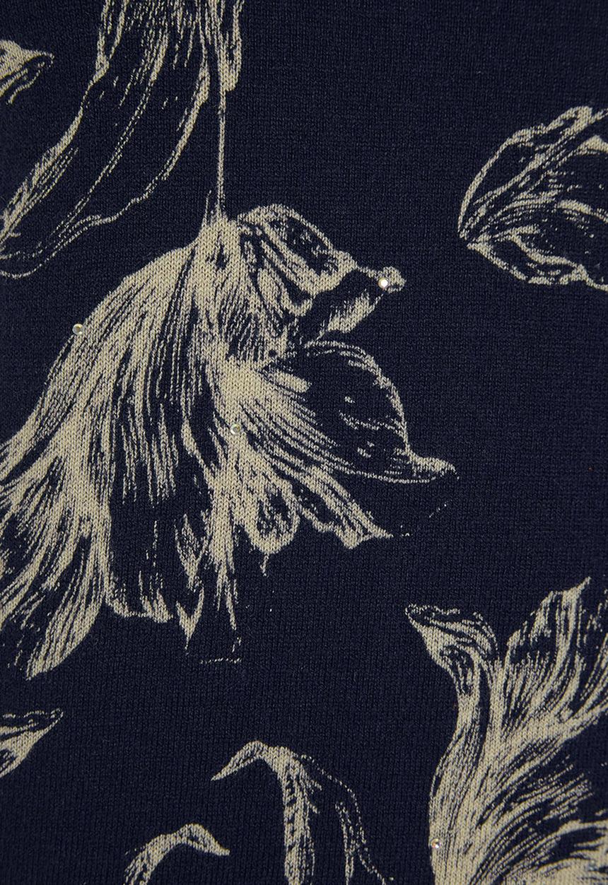 Next - Bow back top  Navy