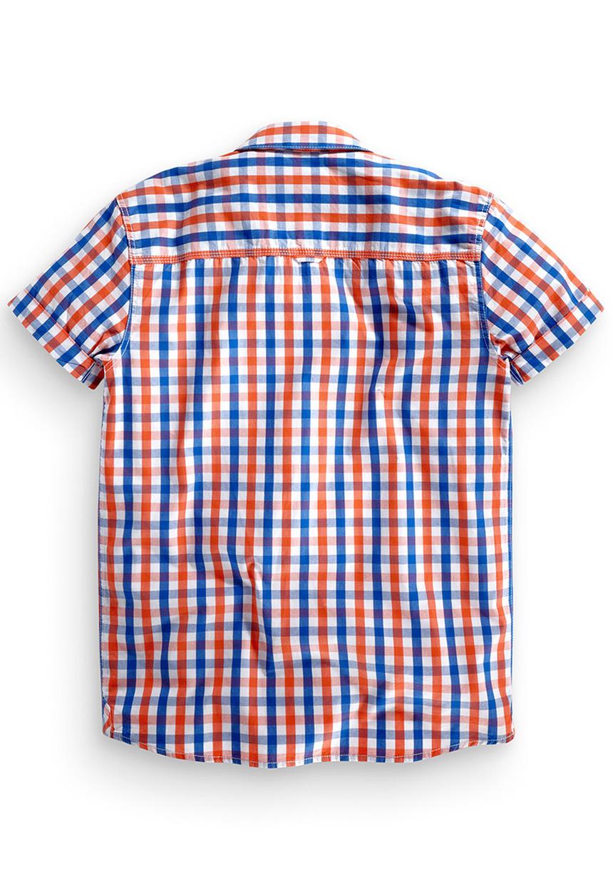 Next - Gingham Short Sleeve Shirt Multi Colour