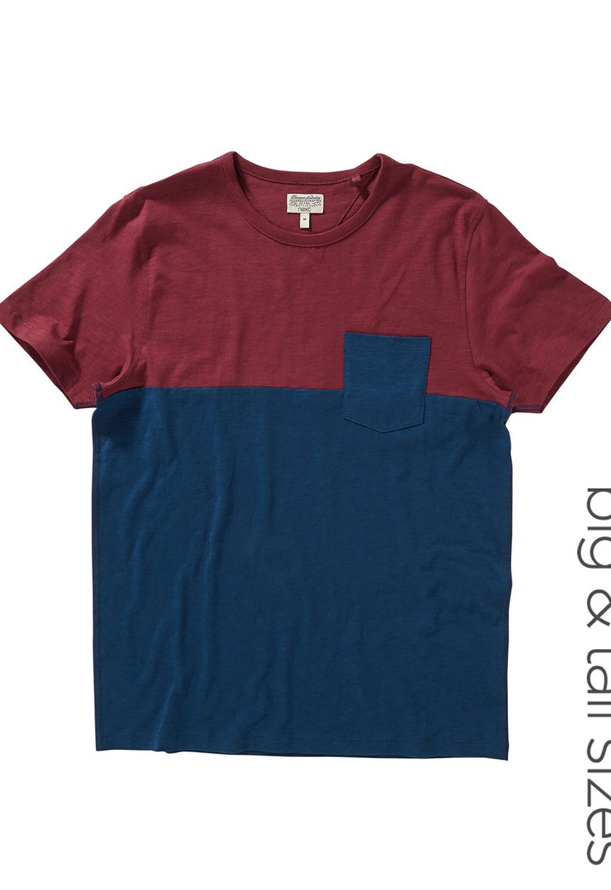 Next - Colourblock T-shirt Navy