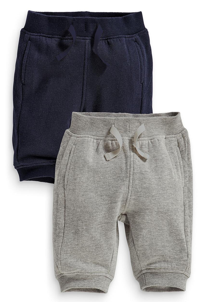 Next - 2-pack Quilted Joggers Blue/Grey