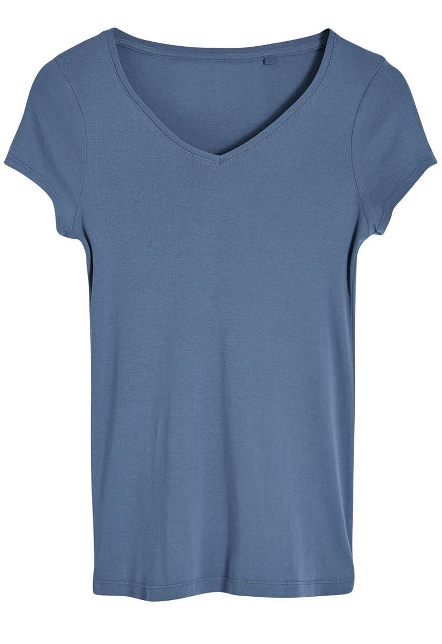 Next - V-Neck T-Shirt Blue