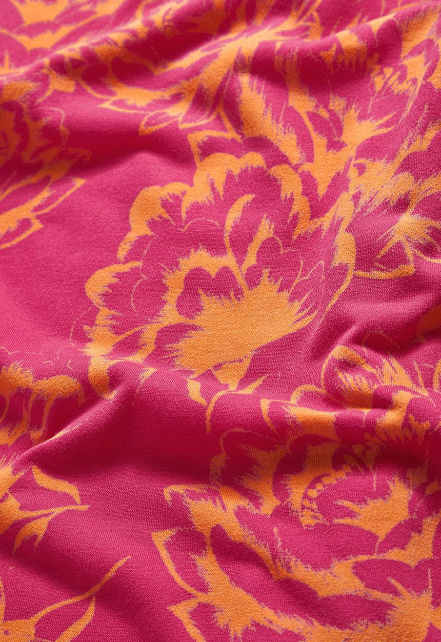 Next - Floral v-neck t-shirt Pink