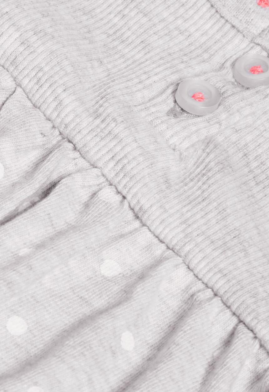 Next - Spot Jersey Dress Pale Grey Pale Grey