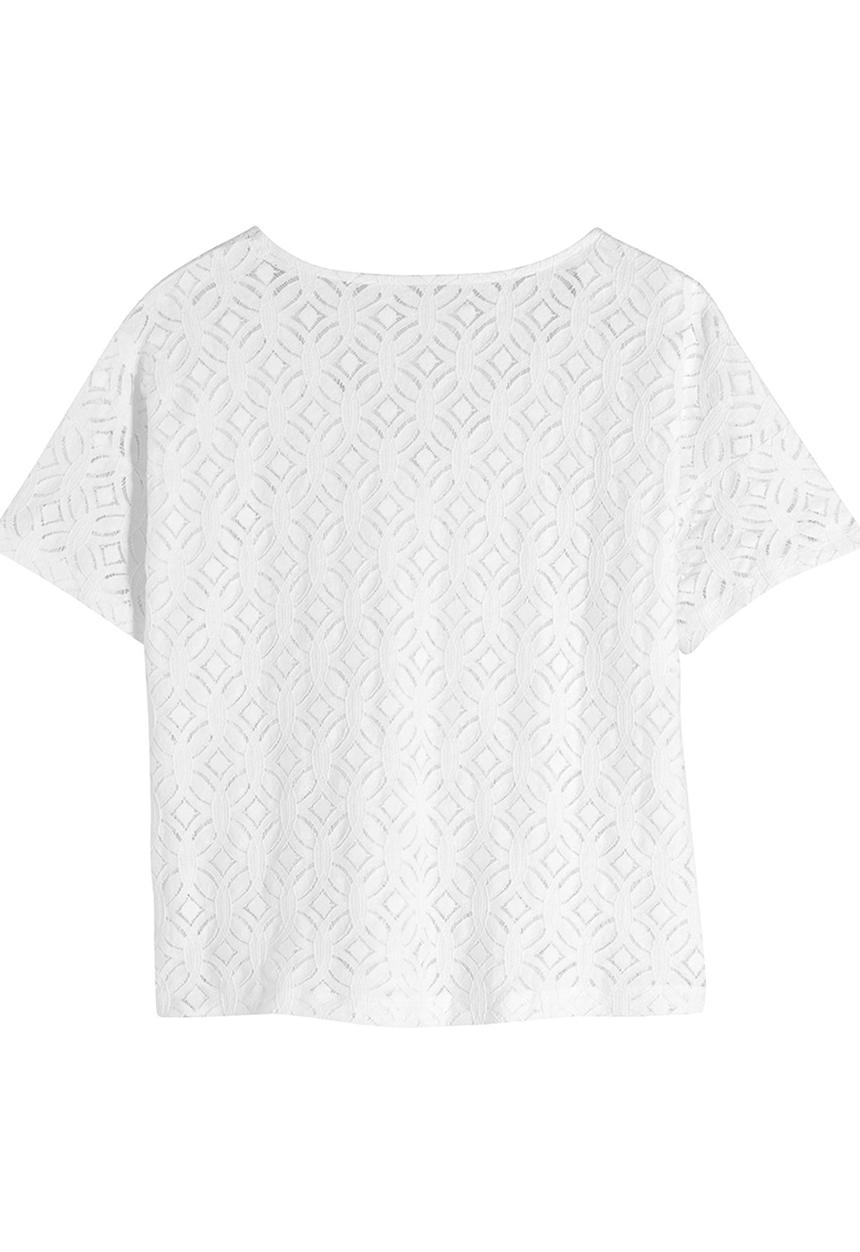 Next - Lace T-shirt White