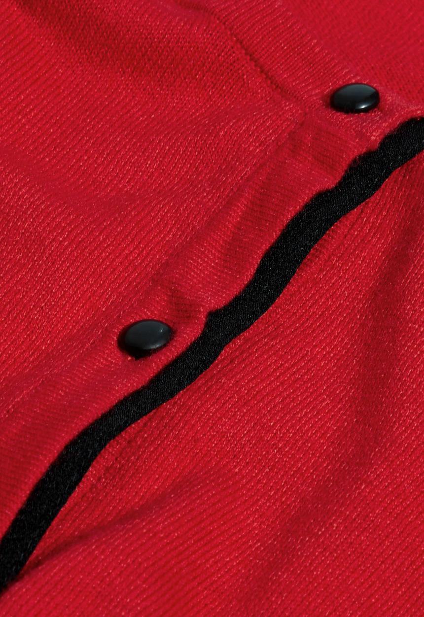 Next - Crew-neck Cardigan Red