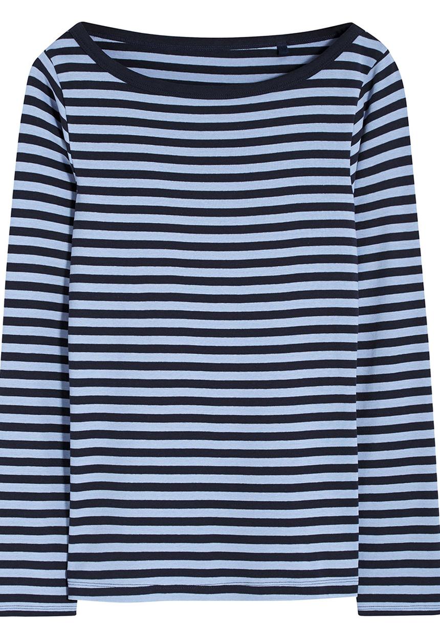 Next - Striped long sleeve t-shirt Mid Blue