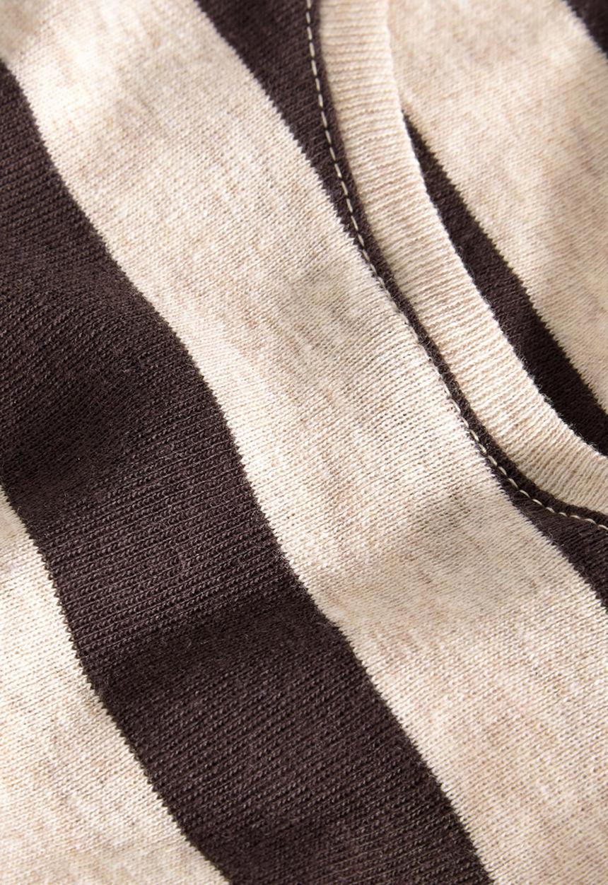Next - Stripe Top Mid Brown