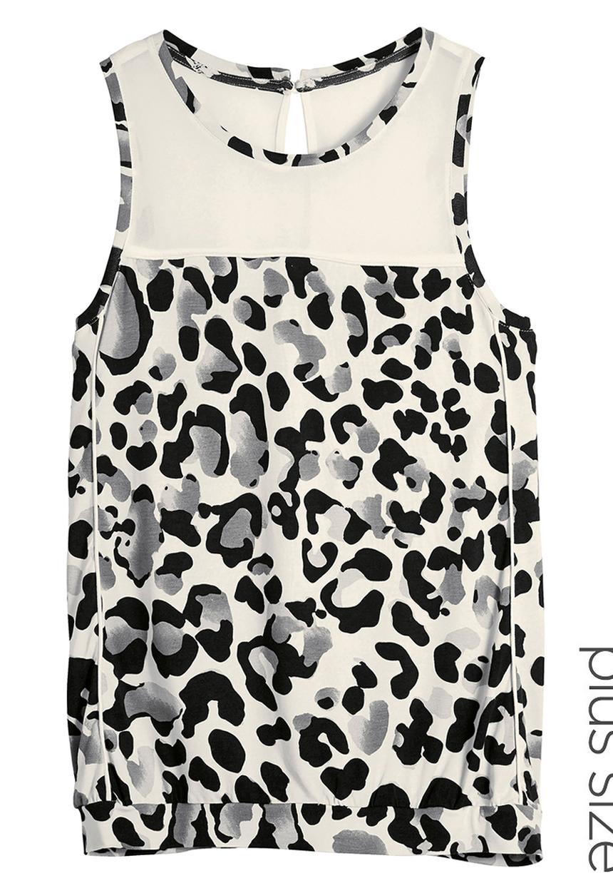 Next - Monochrome Animal-print Cami Black and White
