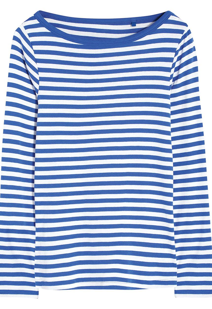 Next - Stripe Top Blue/White Blue and White