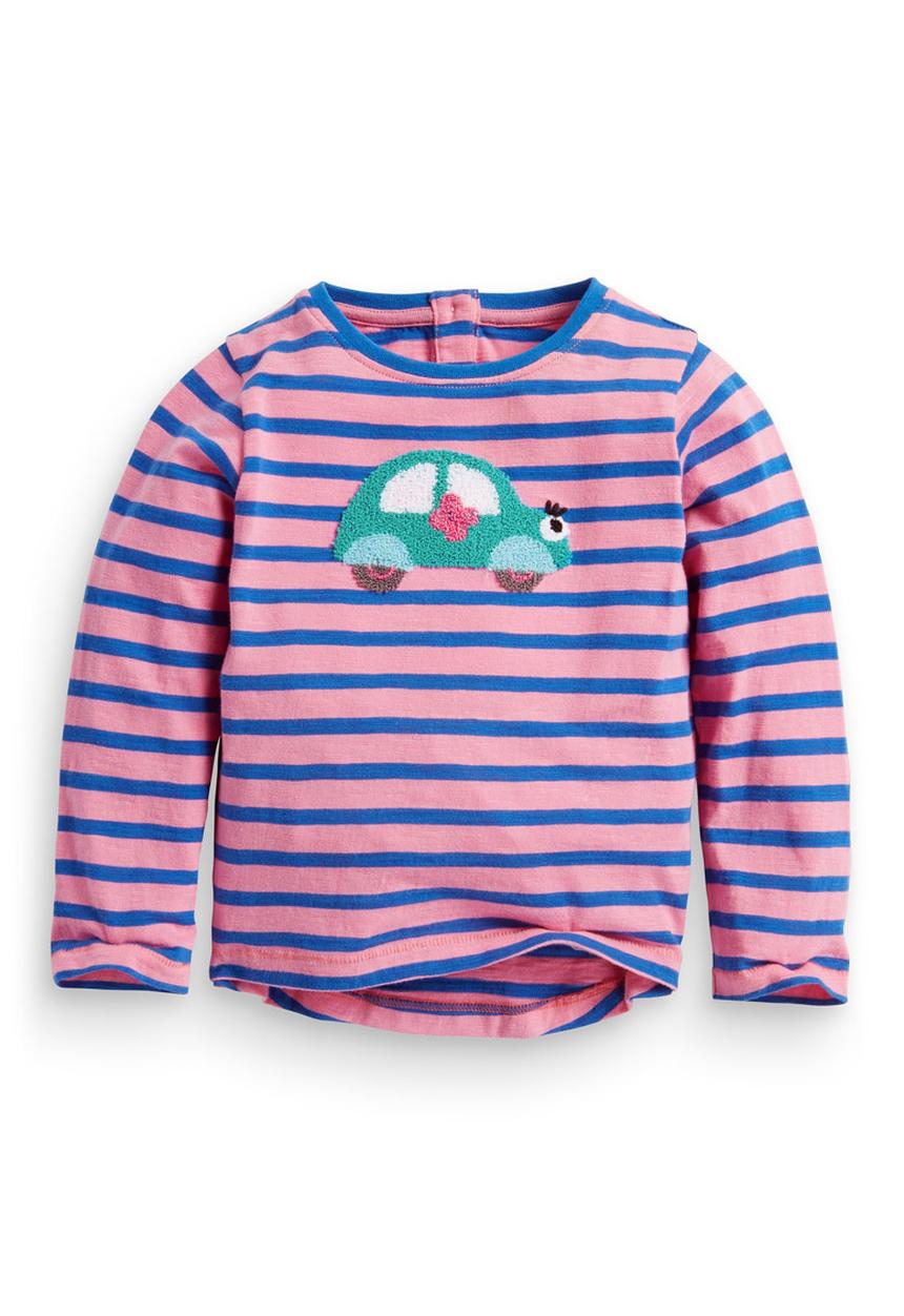 Next - Bouclé Car Long-sleeve T-shirt Multi-colour