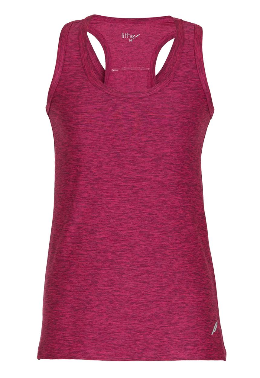 Lithe - Rouche Back Swing Vest Magenta