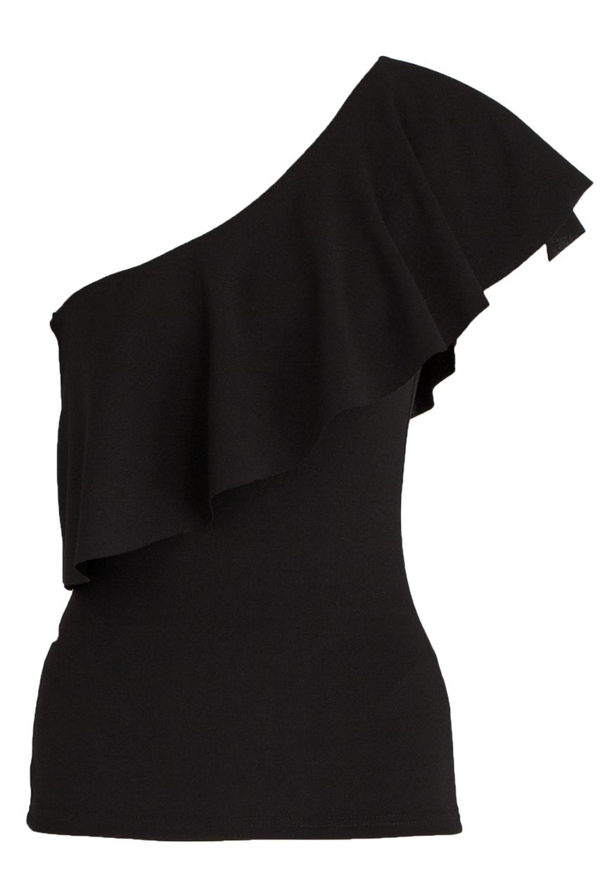 STYLE REPUBLIC - One Shoulder Top Black