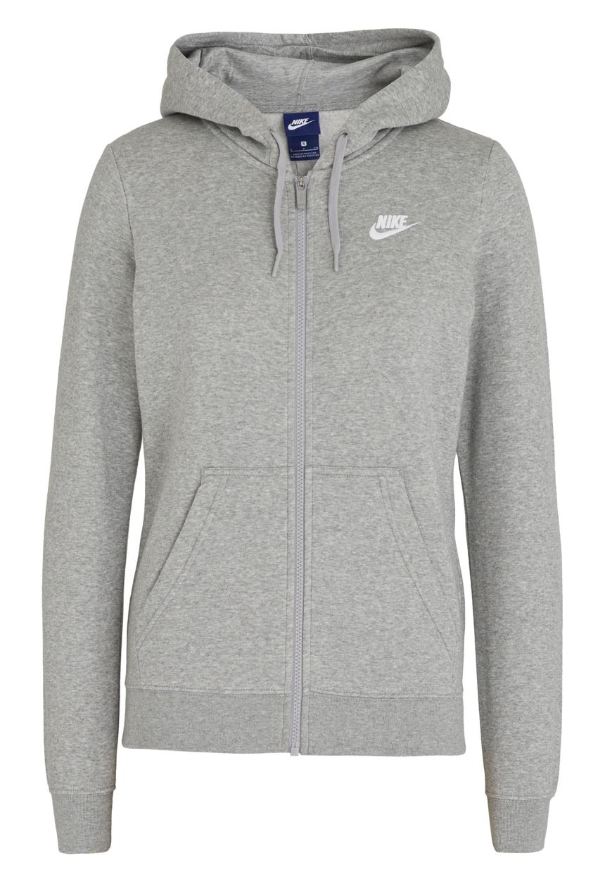 Nike - Nike Fleece Hoody Grey