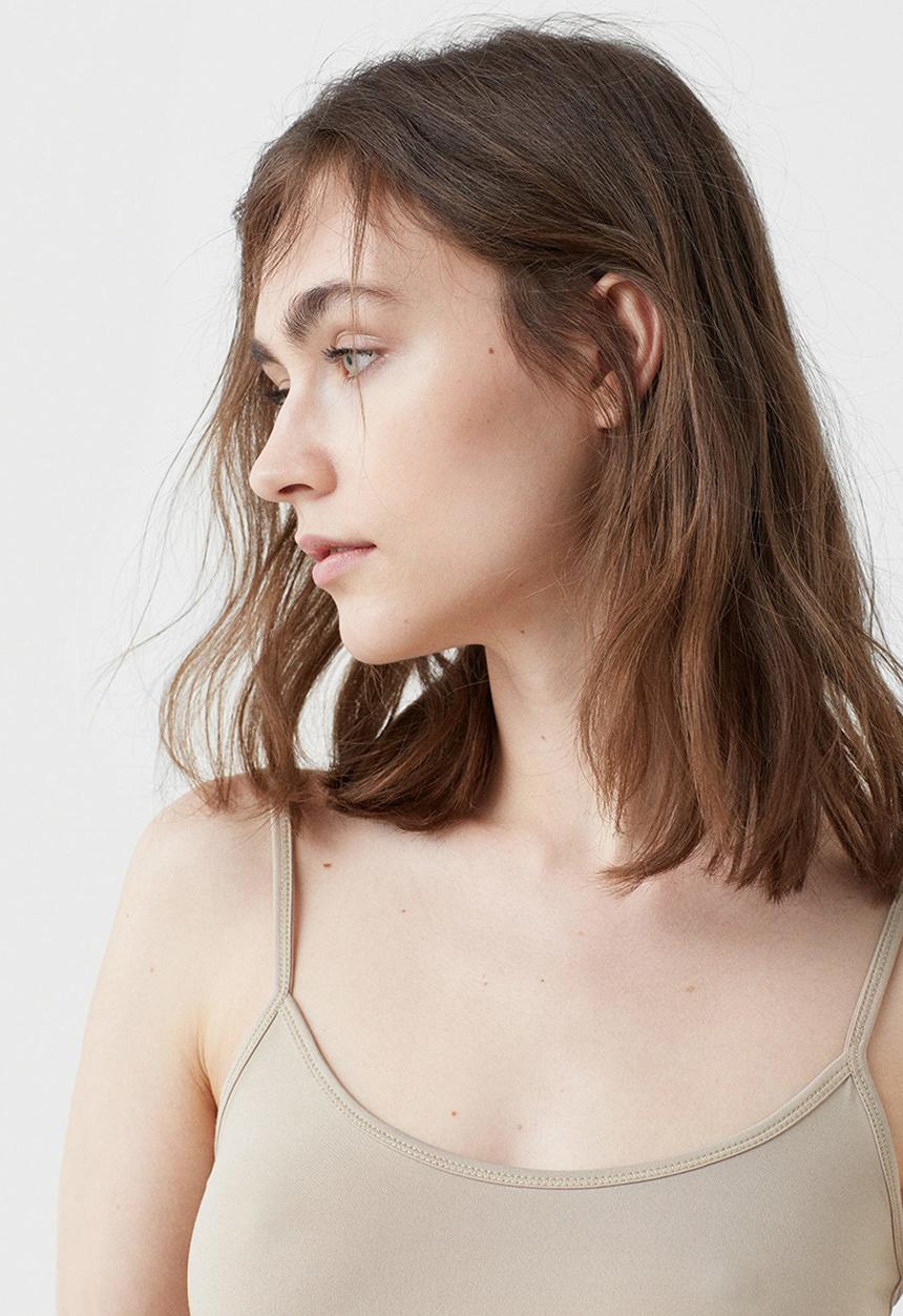 MANGO - Essential Cami Beige