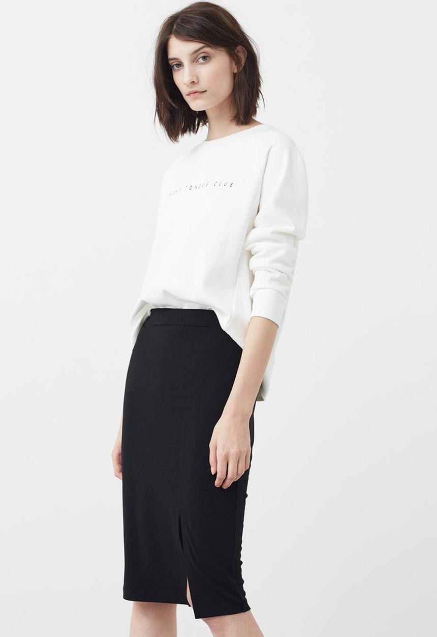 MANGO - Stretchy Pencil Skirt Black