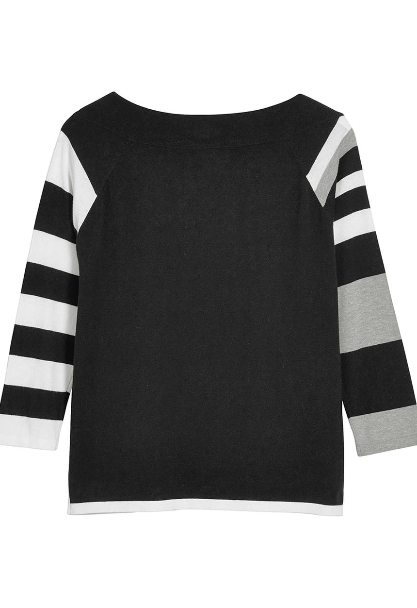 Next - Monochrome Bardot Sweater Multi-colour