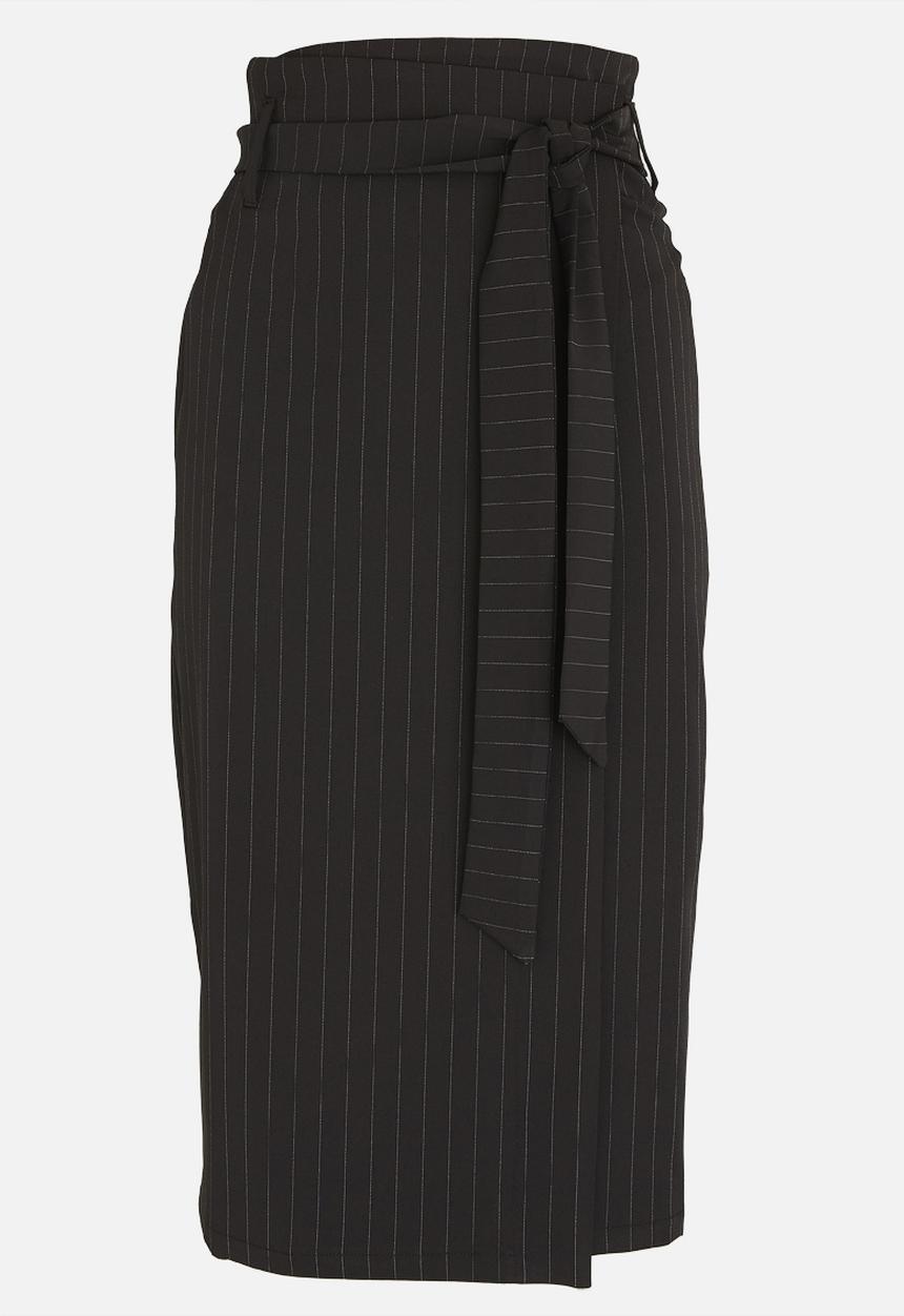 STYLE REPUBLIC - Highwaisted Wrap Skirt Black