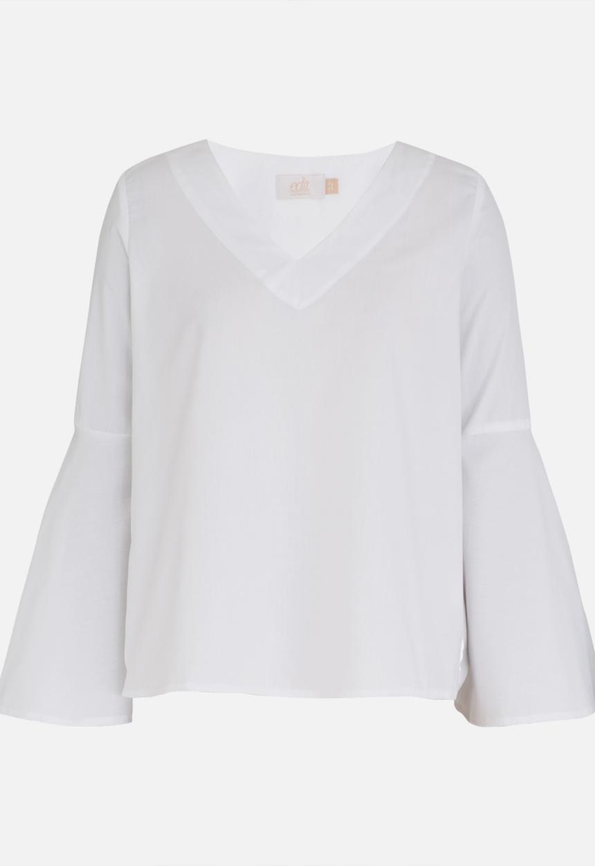 edit - Tunic with Bell Sleeve White