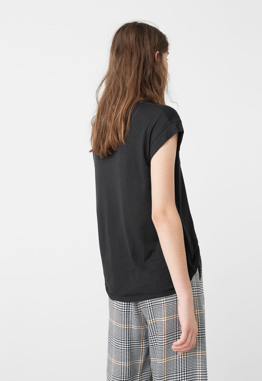 MANGO - Decorative Chain T-shirt Black