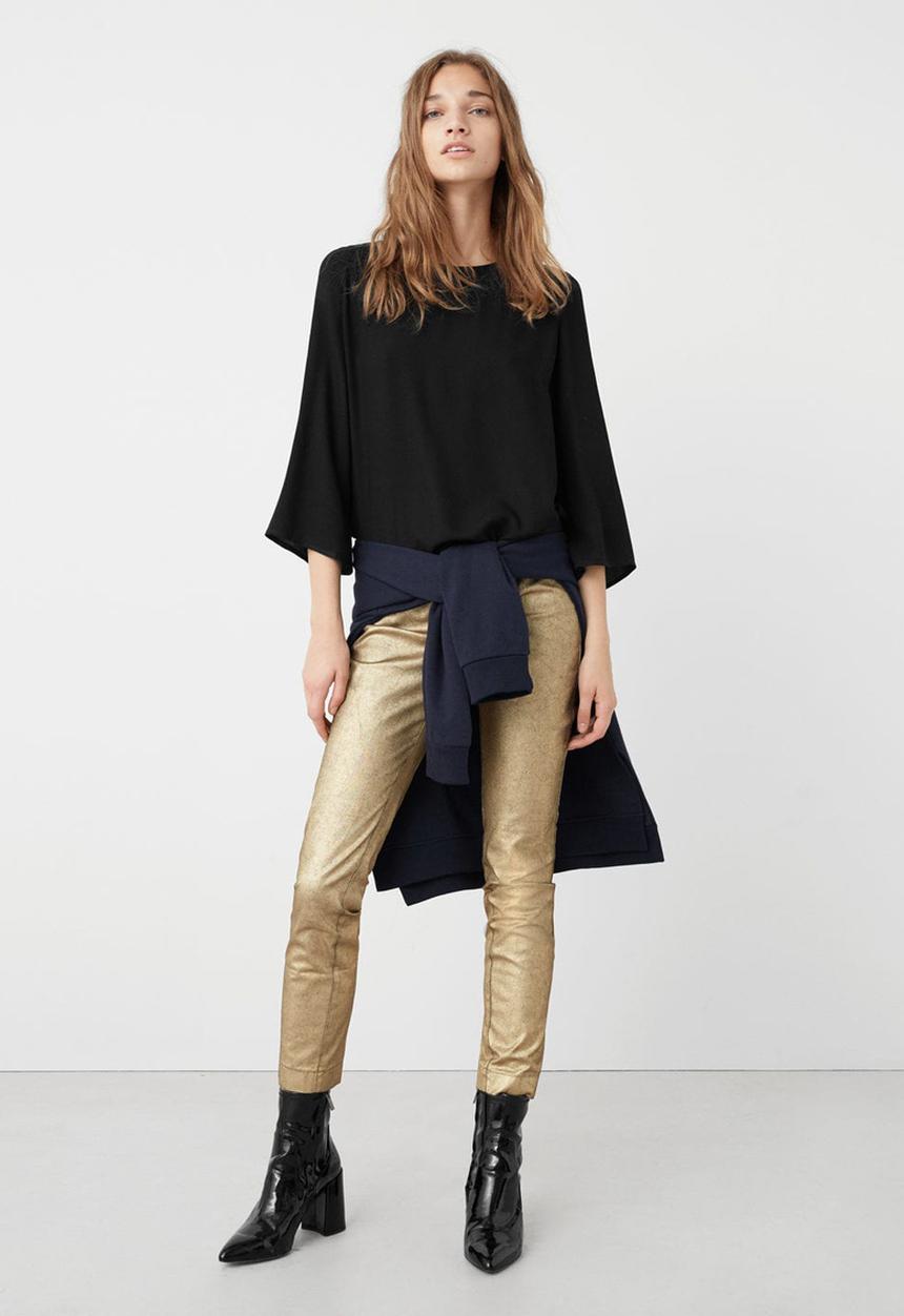 MANGO - Back Detail Blouse Black