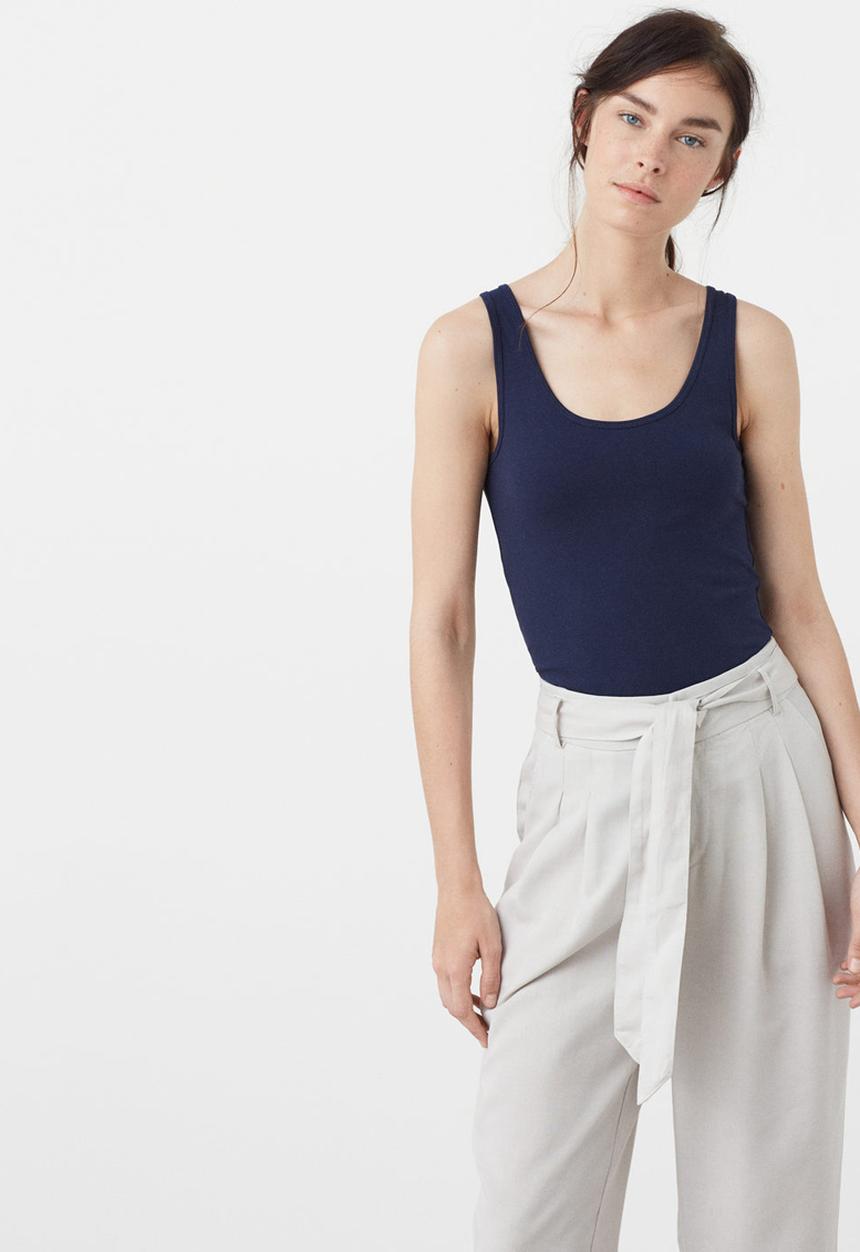 MANGO - Tank Top Navy