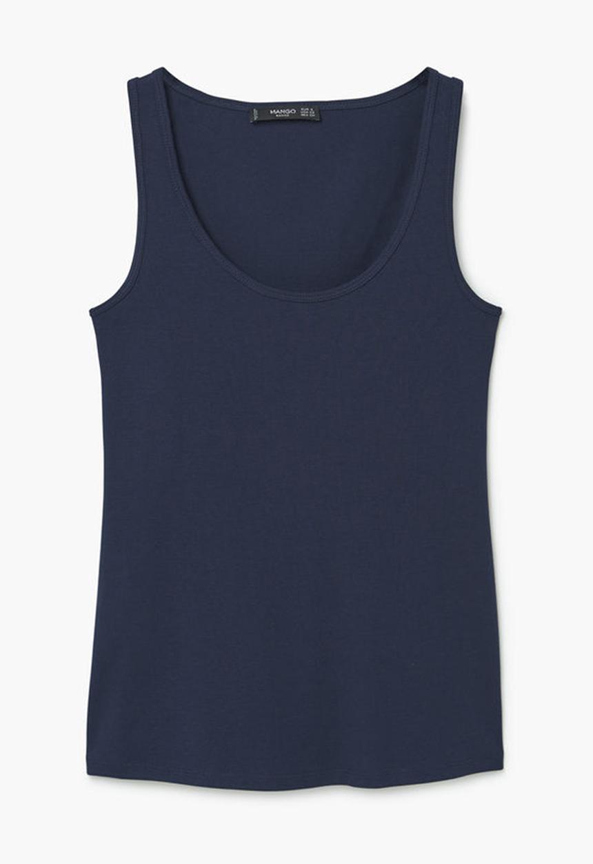 MANGO - Tank Top Navy